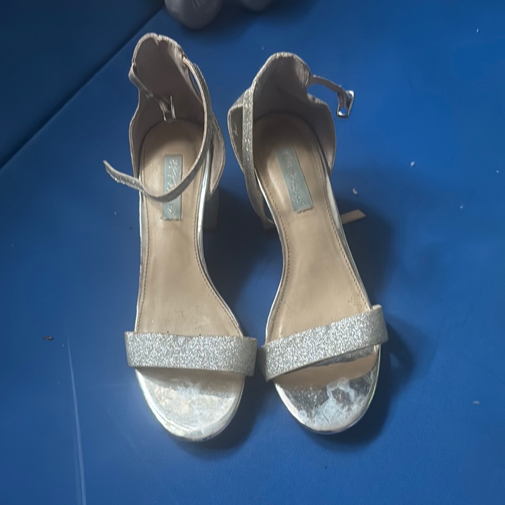 Elegant Silver Women's Heels